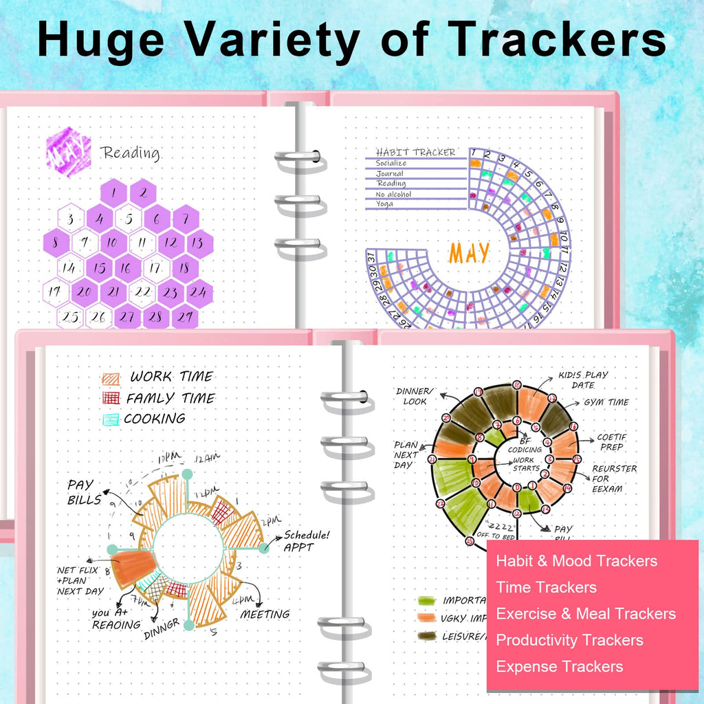 Explore the ALODNY Journal Stencils Set featuring high-quality designs for trackers and planning. Available at Curat Cart.