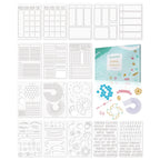 Explore the premium imported ALODNY Journal Stencils Set, perfect for organizing and enhancing your planner. Available at Curat Cart.