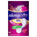 Always Radiant Daily Liners, premium imported choice, offer 100% odor-free protection. Available at Curat Cart.