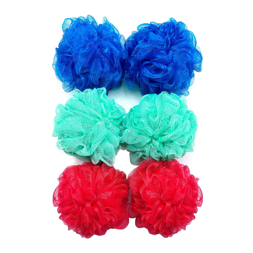Discover the premium imported Amazon Basics Exfoliating Loofah set in vibrant colors, available at Curat Cart for luxurious bathing experience.