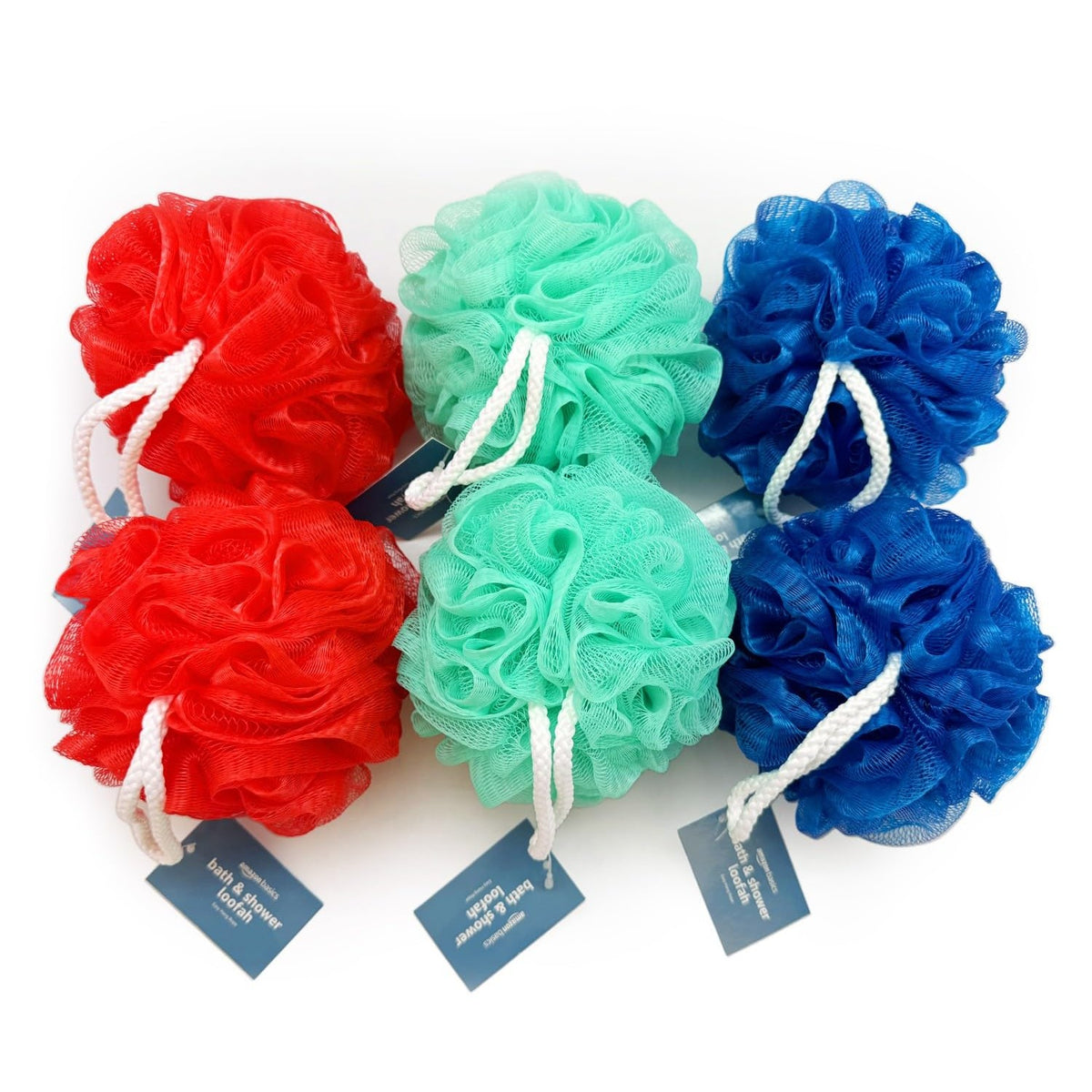 Discover the vibrant Amazon Basics Exfoliating Loofah, specially curated by Curat Cart for a refreshing bathing experience.