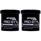 AmPro Pro Styl Styling Gel for super hold, vegan, non-flaking formula. Available online for easy ordering.