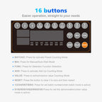 Aneken Money Counter features 16 buttons for easy operation. 100% authentic and available at Curat Cart in India.