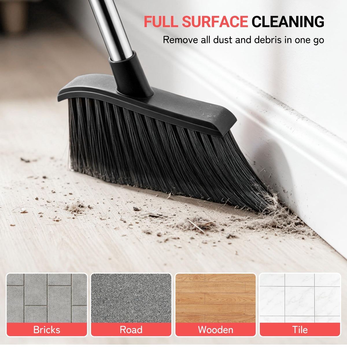 Achieve full surface cleaning with the Angle Broom Kitchen Brooms, perfect for daily use. Available at Curat Cart.