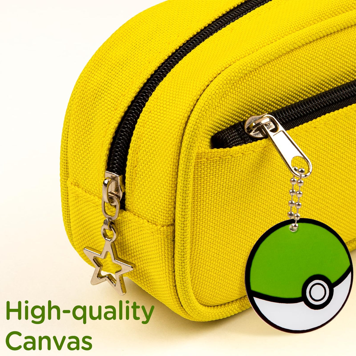 Stylish Anstey Yellow Pencil Case made from high-quality canvas, exclusively curated by Curat Cart for discerning consumers in India.