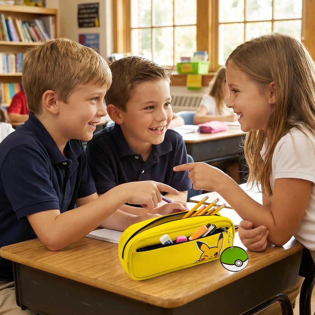 Premium imported Anstey Yellow Pencil Case, perfect for stylish organization. Available at Curat Cart for school essentials.