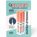 Authentic AOA Studio Eyelash Glue Enhancers set of 4. Waterproof, latex-free, and hypoallergenic for a strong hold.