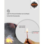 Effortlessly ignite firewood with the AOFAR Magnesium Fire Starter. Perfect for outdoor survival, available at Curat Cart.