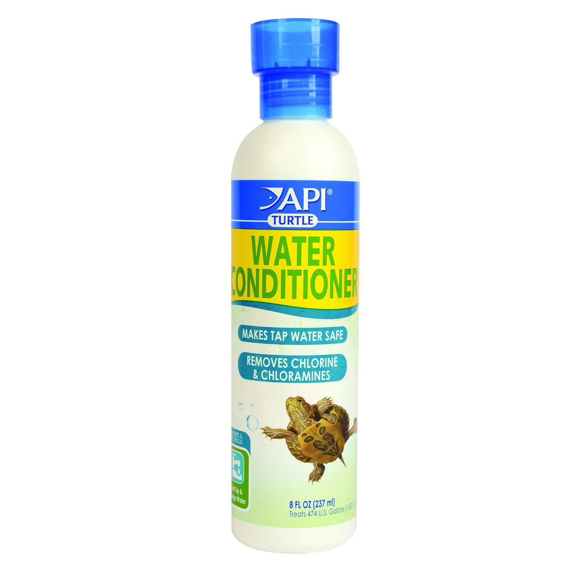 API Turtle Water Conditioner ensures tap water safety for your turtles. Premium import available at Curat Cart.