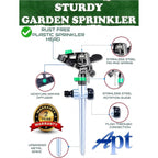 Discover the APT Sprinklers for Lawn Garden, featuring a rust-free design and 100% Authentic quality, available at Curat Cart.