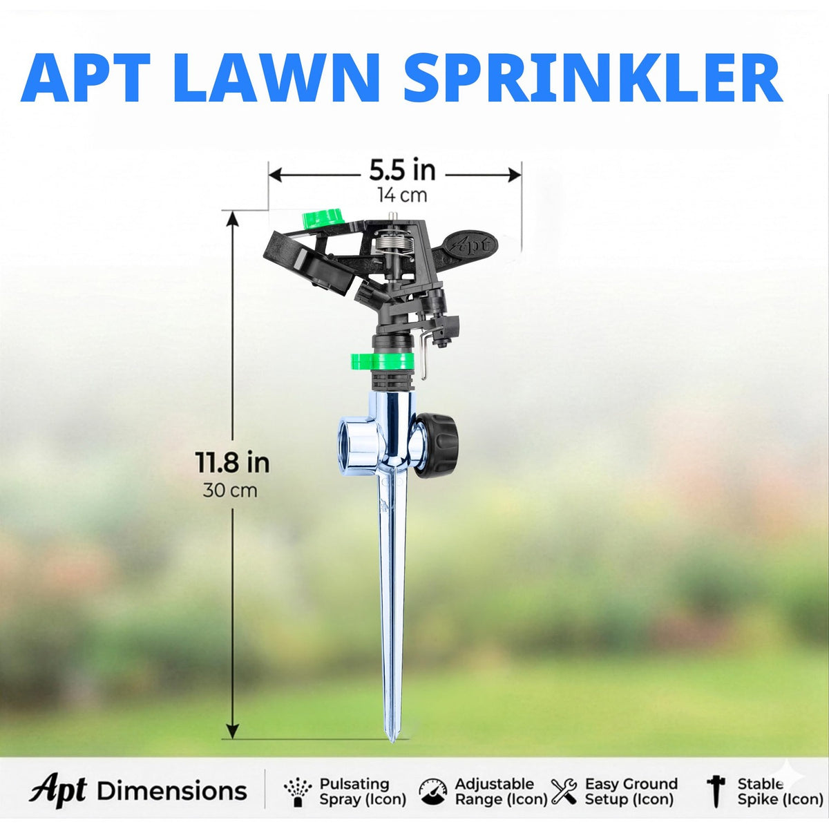 APT Sprinklers for Lawn Garden, 100% Authentic and available in India at Curat Cart. Ensure a lush garden effortlessly.