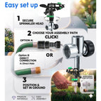 Enhance your garden with APT Sprinklers for Lawn Garden, featuring easy setup steps for optimal watering. Available at Curat Cart.