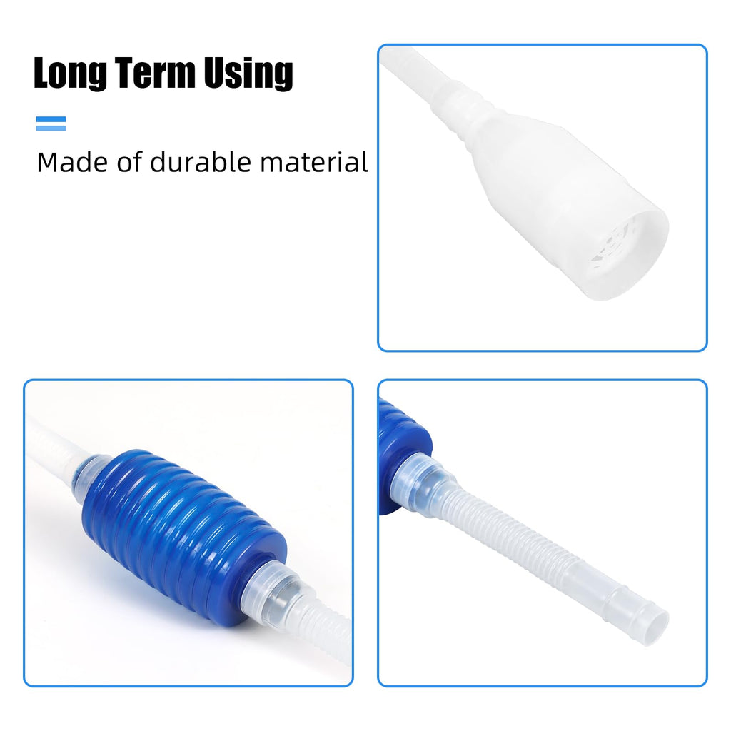 Aquaneat Aquarium Vacuum Siphon features high-quality packaging and durable materials, ideal for effective aquarium cleaning. Available at Curat Cart.