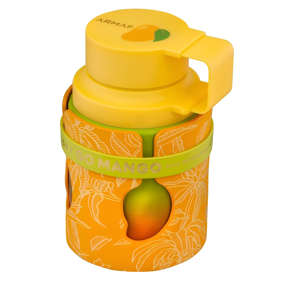 Armaf Odyssey Go Mango showcases high-quality, vibrant packaging with a mango design, available at Curat Cart.