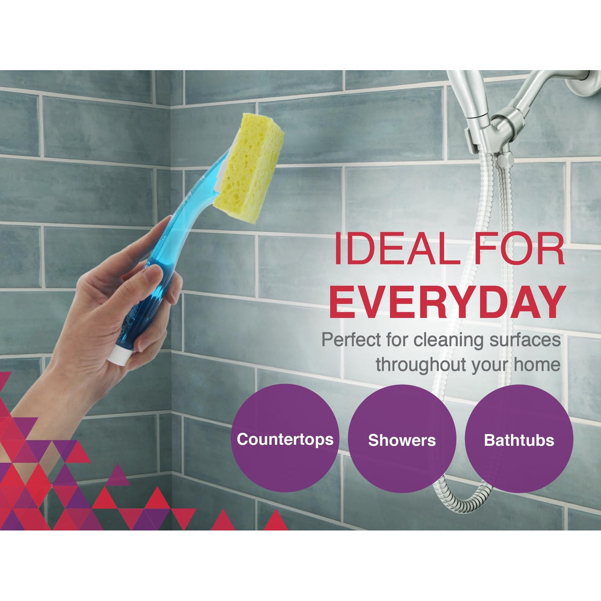 Arrow Dish Wand Sponge Refills provide everyday cleaning for countertops, showers, and bathtubs. 100% Authentic, Available in India at Curat Cart.
