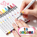 Create stunning designs with Artdone Nail Art Pens Set, featuring 12 colors. 100% Authentic and available at Curat Cart in India.