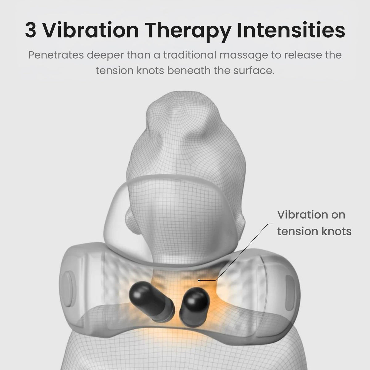 Experience the Artuvate Neck Therapy Massager Pillow with 3 vibration intensities. A premium import available at Curat Cart.