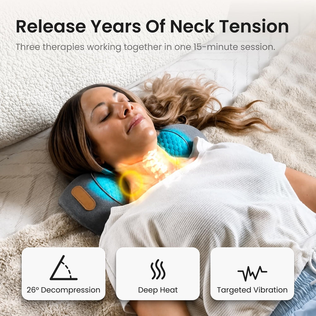 Experience the Artuvate Neck Therapy Massager Pillow for ultimate relaxation. 100% Authentic, Available in India at Curat Cart.