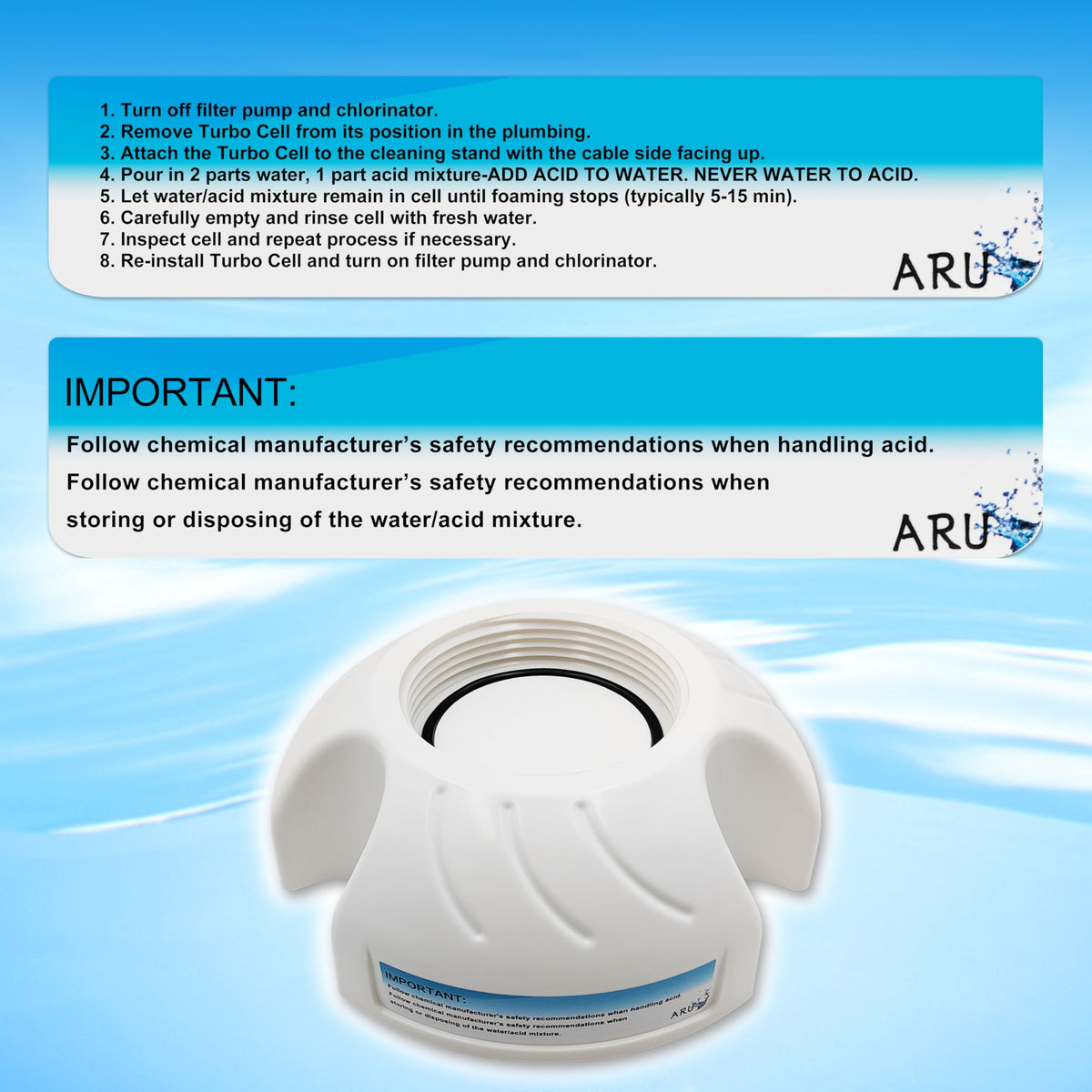 Enhance pool maintenance with the ARU Pool Cleaning Stand. Ideal for efficient cleaning at home. Available at Curat Cart.