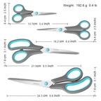 Discover the Asdirne Scissors Set in high-quality retail packaging, featuring durable blades and ergonomic handles. Available at Curat Cart.