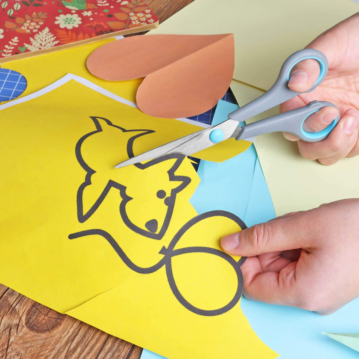 Effortlessly cut designs with the Asdirne Scissors Set, ideal for craft projects. Available at Curat Cart.