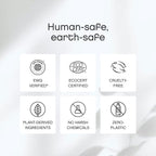 AspenClean Oxygen Bleach Powder features eco-certifications and cruelty-free labels. Specially curated by Curat Cart for a safe clean.