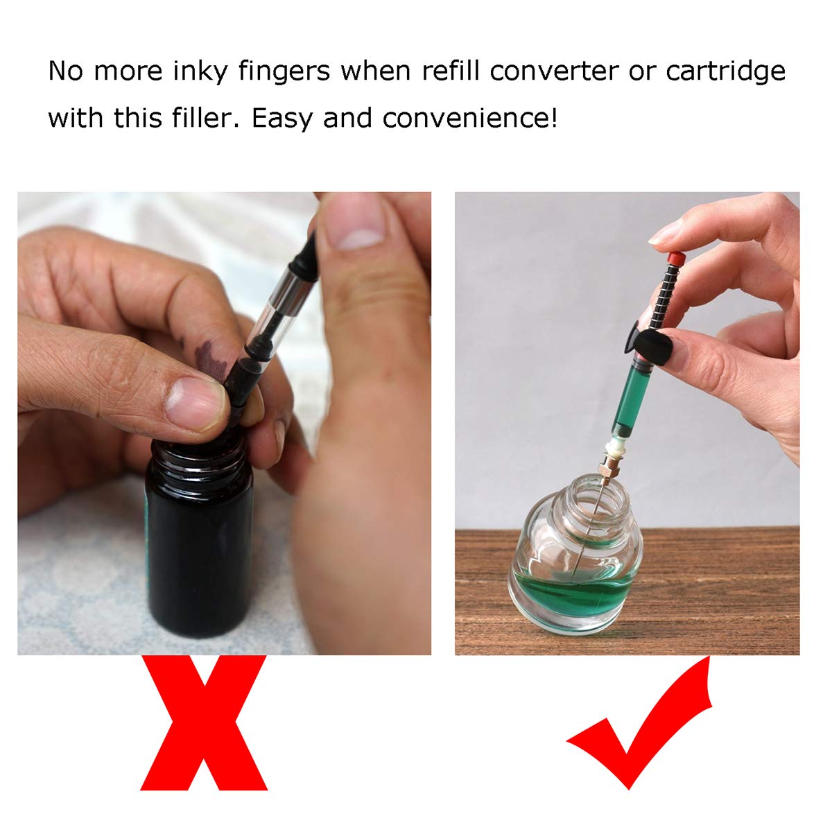 Asvine Fountain Pen Ink Filler offers 100% authenticity and convenience for seamless refilling. Available in India at Curat Cart.