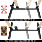 Atflbox Shooting Target Stand features adjustable widths for versatility, showcasing high-quality materials. Available at Curat Cart.