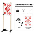 Atflbox Shooting Target Stand, a comprehensive set with metal clip, butterfly bolt, and ground stake. 100% Authentic, available at Curat Cart in India.