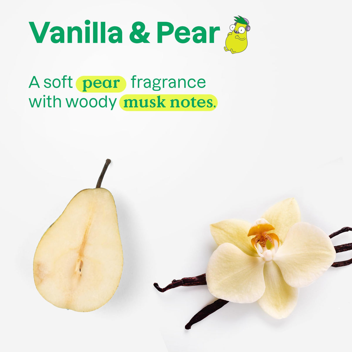 Enjoy a soft vanilla and pear fragrance in Attitude Bubble Wash for Kids, EWG Verified for safe bathing fun.