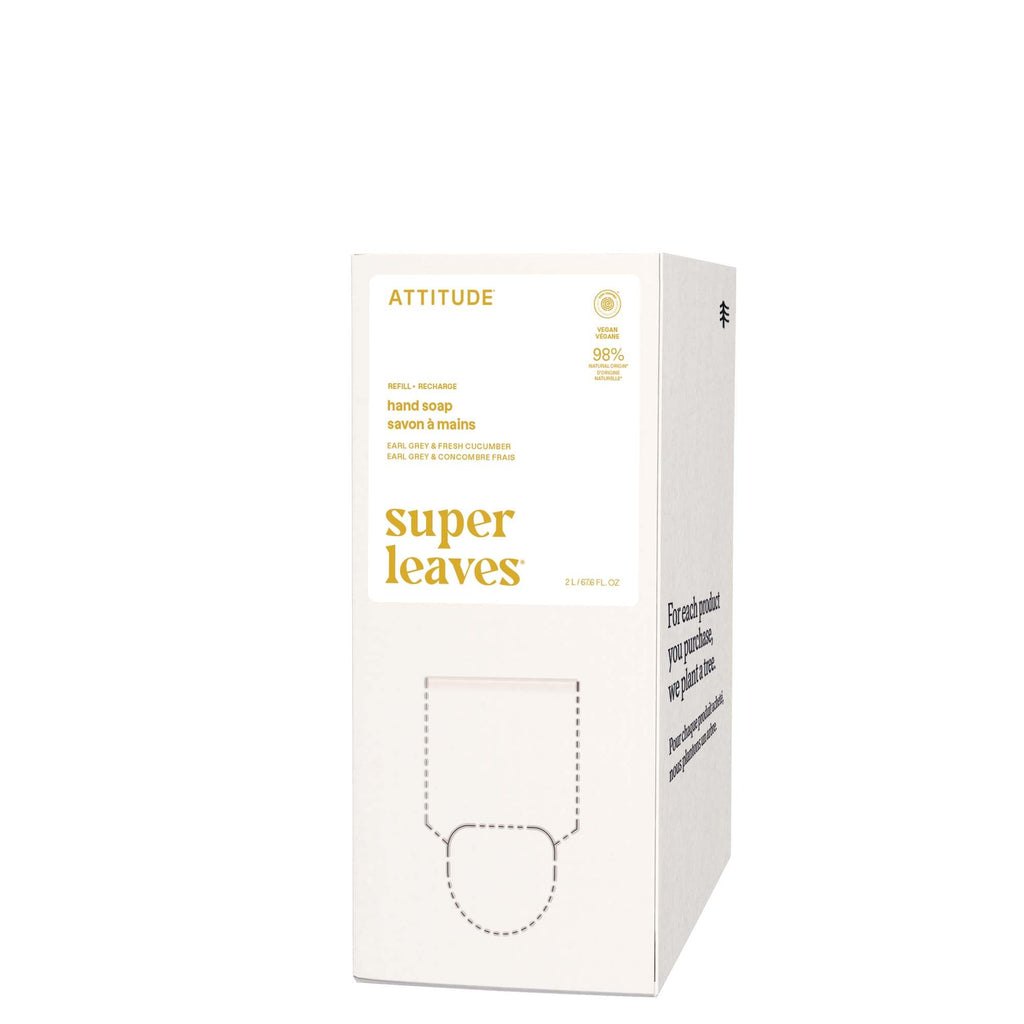 ATTITUDE Hand Soap in premium imported packaging, featuring super leaves formula. Available at Curat Cart for discerning consumers.