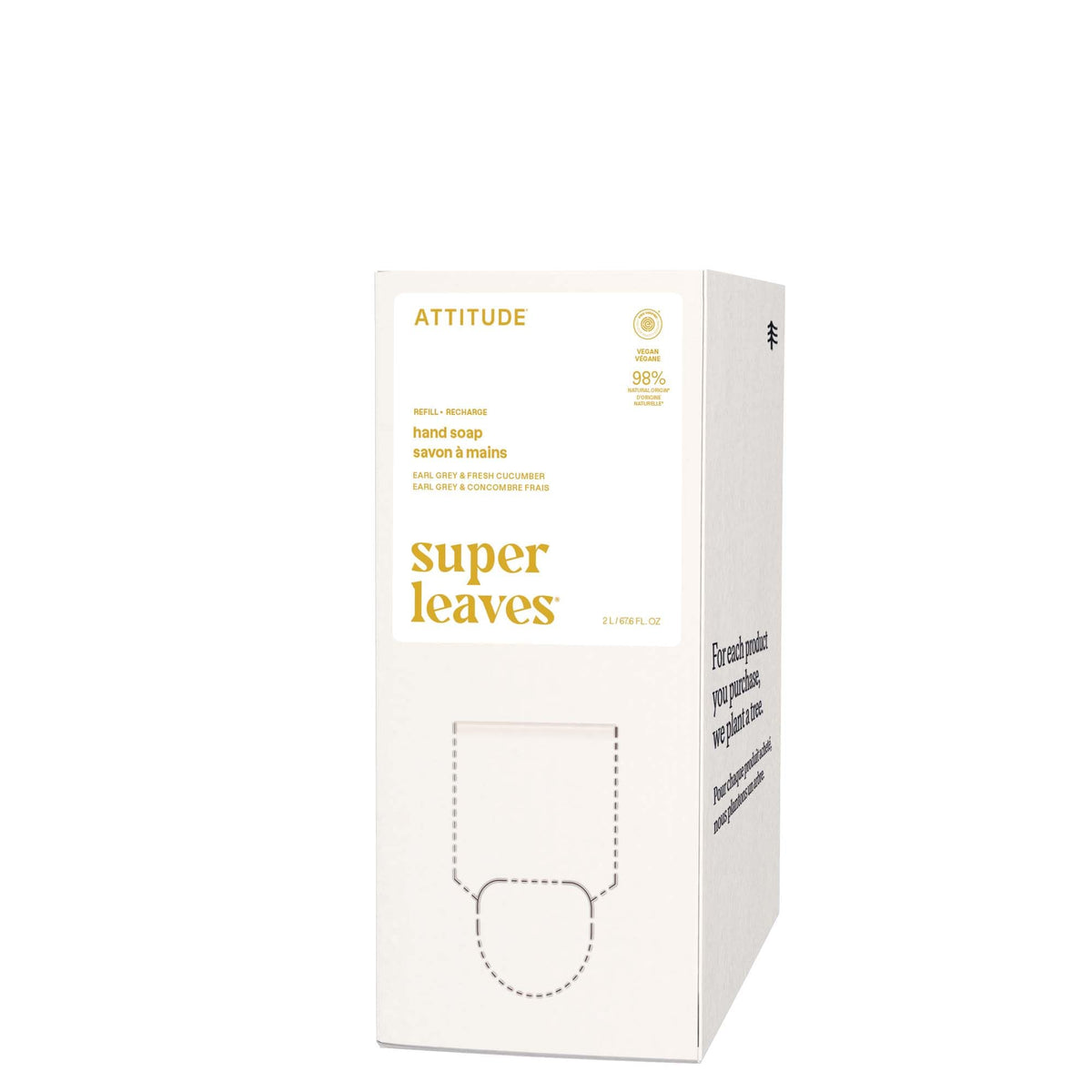 ATTITUDE Hand Soap in premium imported packaging, featuring super leaves formula. Available at Curat Cart for discerning consumers.
