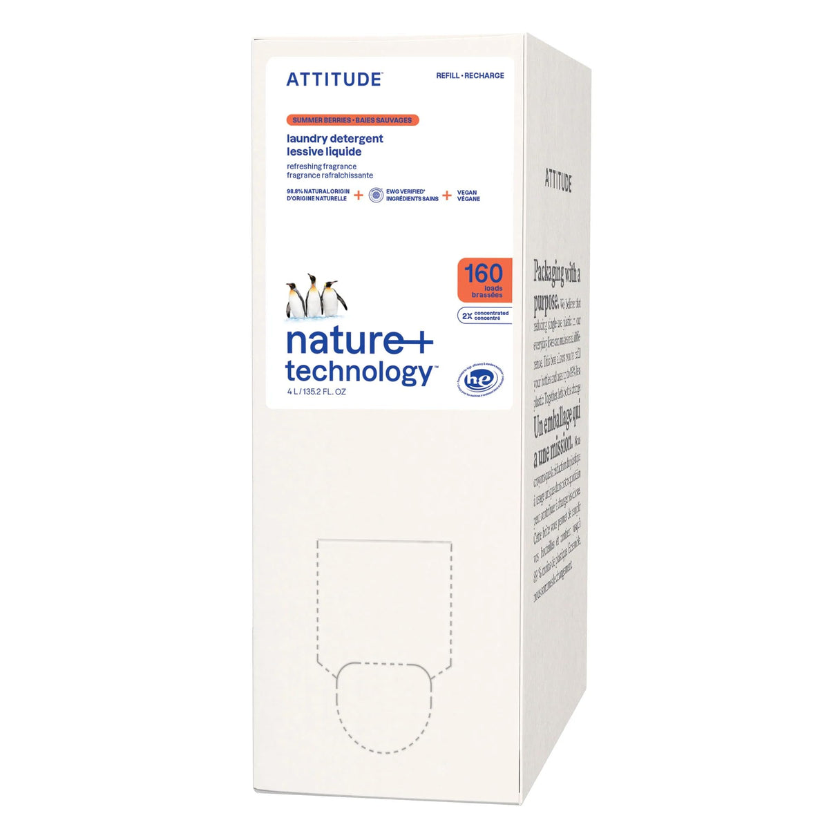 ATTITUDE Laundry Detergent, a premium import, features nature-inspired technology for effective cleaning. Available at Curat Cart.
