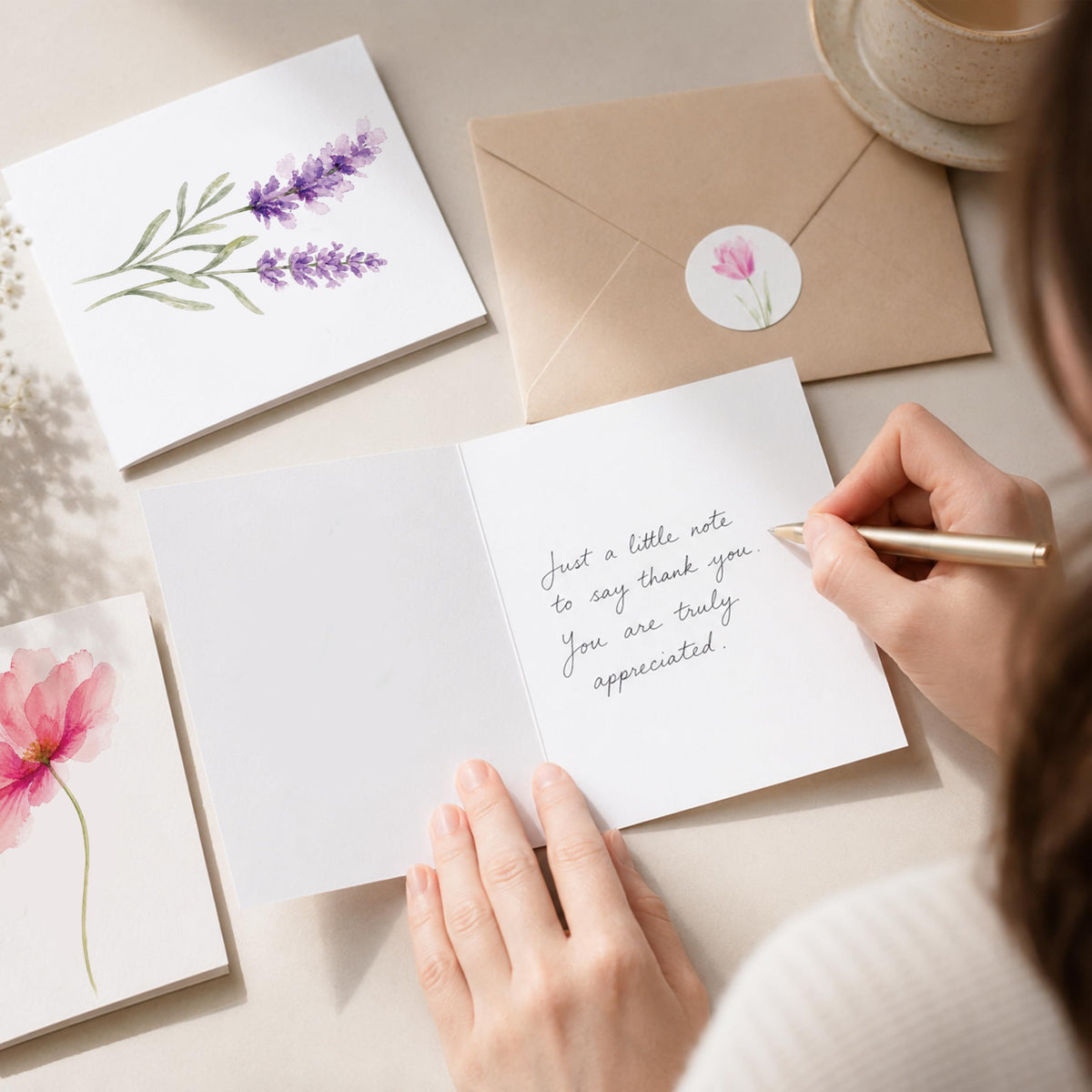 AUDREE Blank Cards with Envelopes for heartfelt notes, 100% Authentic and available in India at Curat Cart.