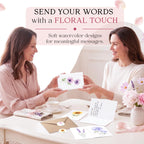 Elevate your correspondence with AUDREE Blank Cards with Envelopes, featuring elegant floral designs. Perfect for heartfelt messages. Curat Cart.