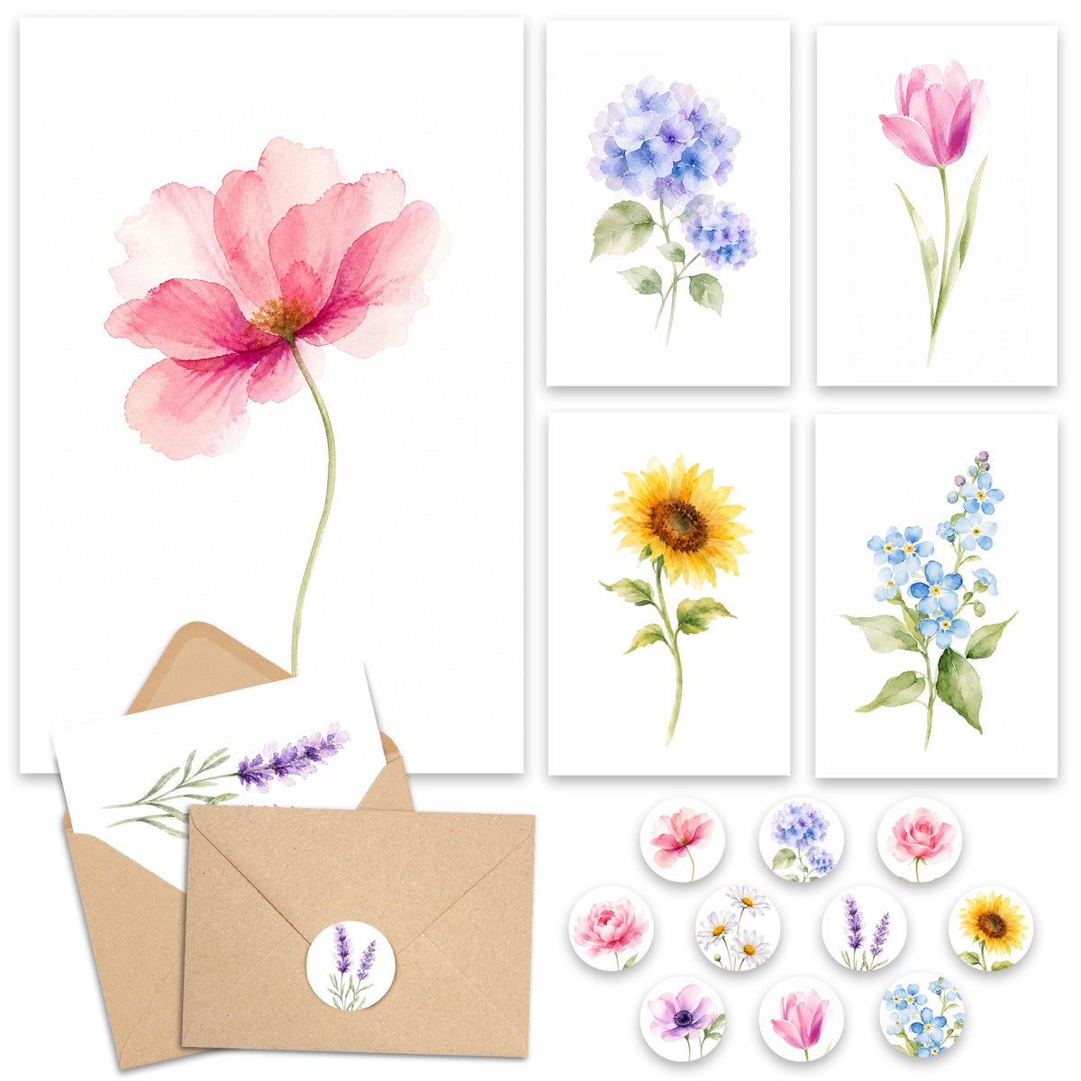 AUDREE Blank Cards with Envelopes showcase premium imported quality, perfect for heartfelt notes. Available at Curat Cart.