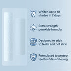 Auraglow Teeth Whitening Strips offer extra strength peroxide formula for effective whitening. Specially curated by Curat Cart.