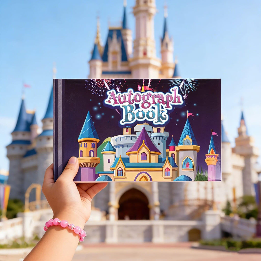 Capture magical moments with the Disney Autograph Book, perfect for fans visiting theme parks. Available at Curat Cart.