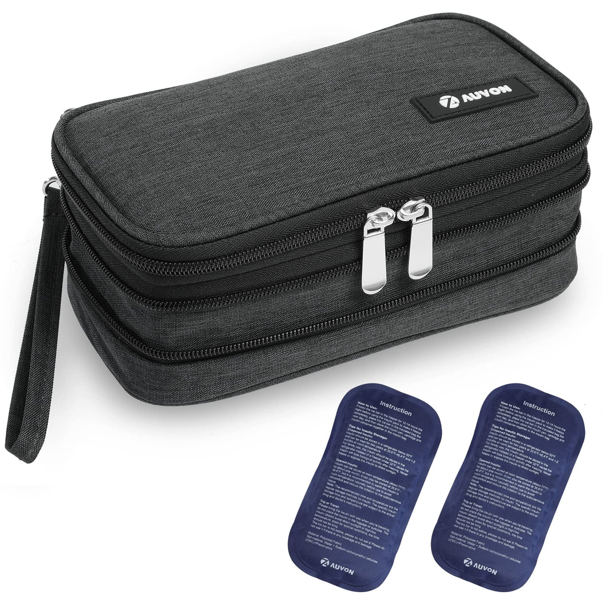 Discover the premium AUVON Insulin Cooler Travel Case, perfect for maintaining insulin temperature. Available at Curat Cart.