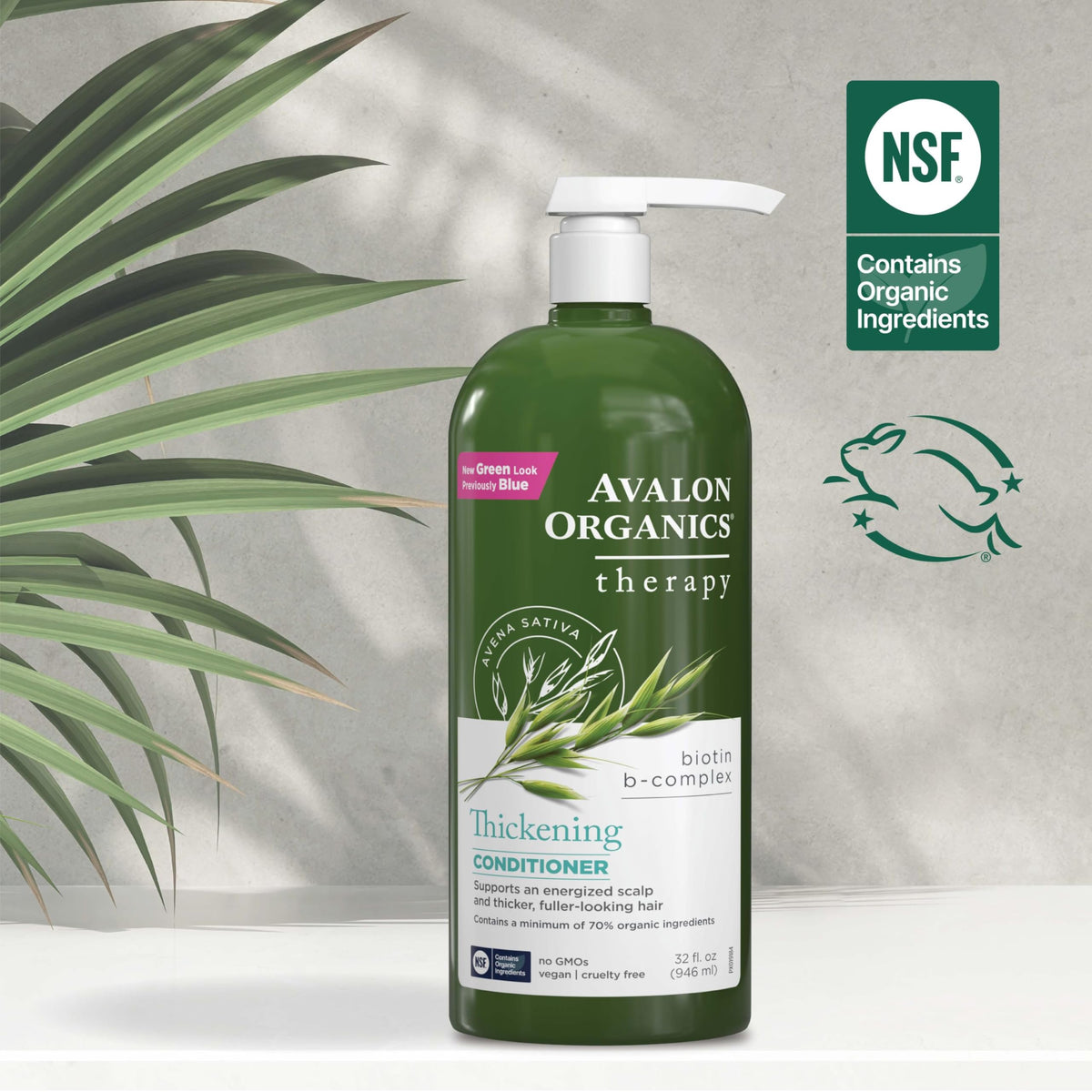Avalon Organics Thickening Conditioner supports thicker hair and scalp health, order online for fast delivery.