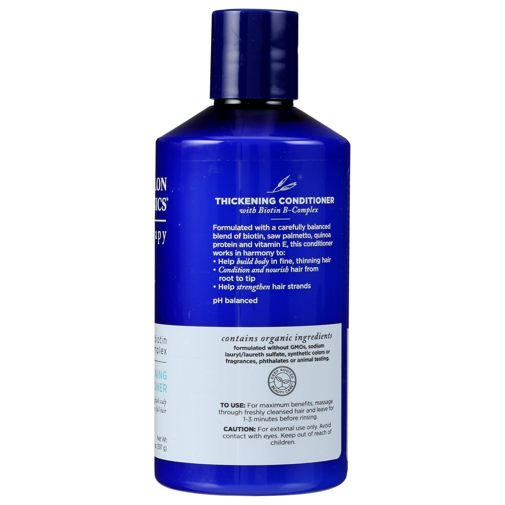 Avalon Organics Therapy Thickening Conditioner with Biotin, designed to thicken and support hair health, pH balanced and genuine.