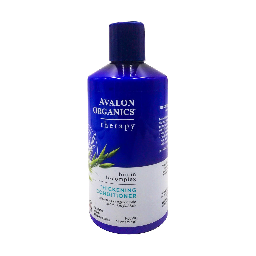 Avalon Organics Therapy Thickening Conditioner with biotin and B-complex for full, thick hair. Premium organic formula.