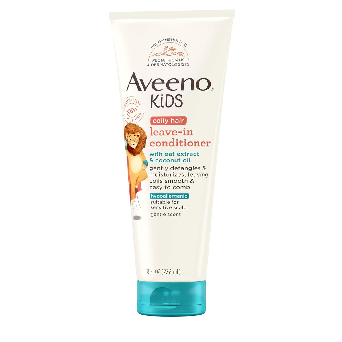Aveeno Kids Curly Hair Conditioner, 236ml. Gentle, hypoallergenic formula. Verified by CuratCart for quality assurance.