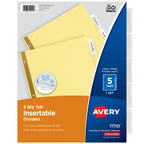 Premium imported Avery Paper Dividers Big Tab offer 1.5x more printing space, ensuring durability. Available at Curat Cart.