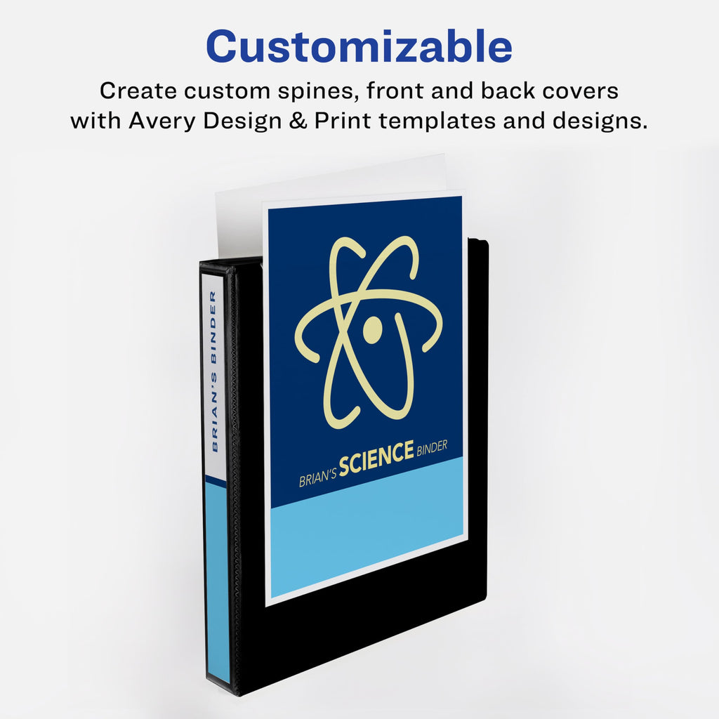 Avery Standard View Binder, customizable with personalized spines and covers. 100% Authentic, available at Curat Cart in India.