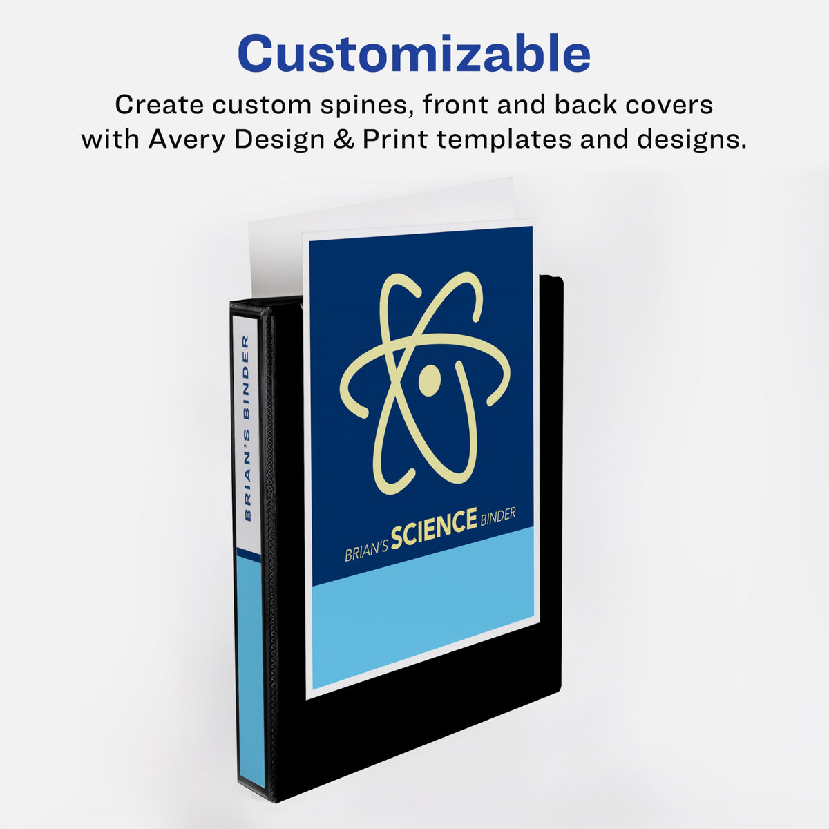 Avery Standard View Binder, customizable with personalized spines and covers. 100% Authentic, available at Curat Cart in India.