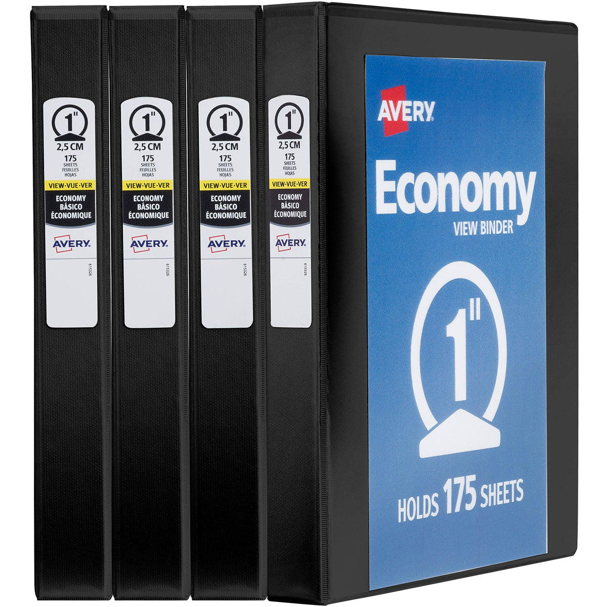 Premium imported Avery Standard View Binders, designed to hold 175 sheets each, available at Curat Cart for organized storage.