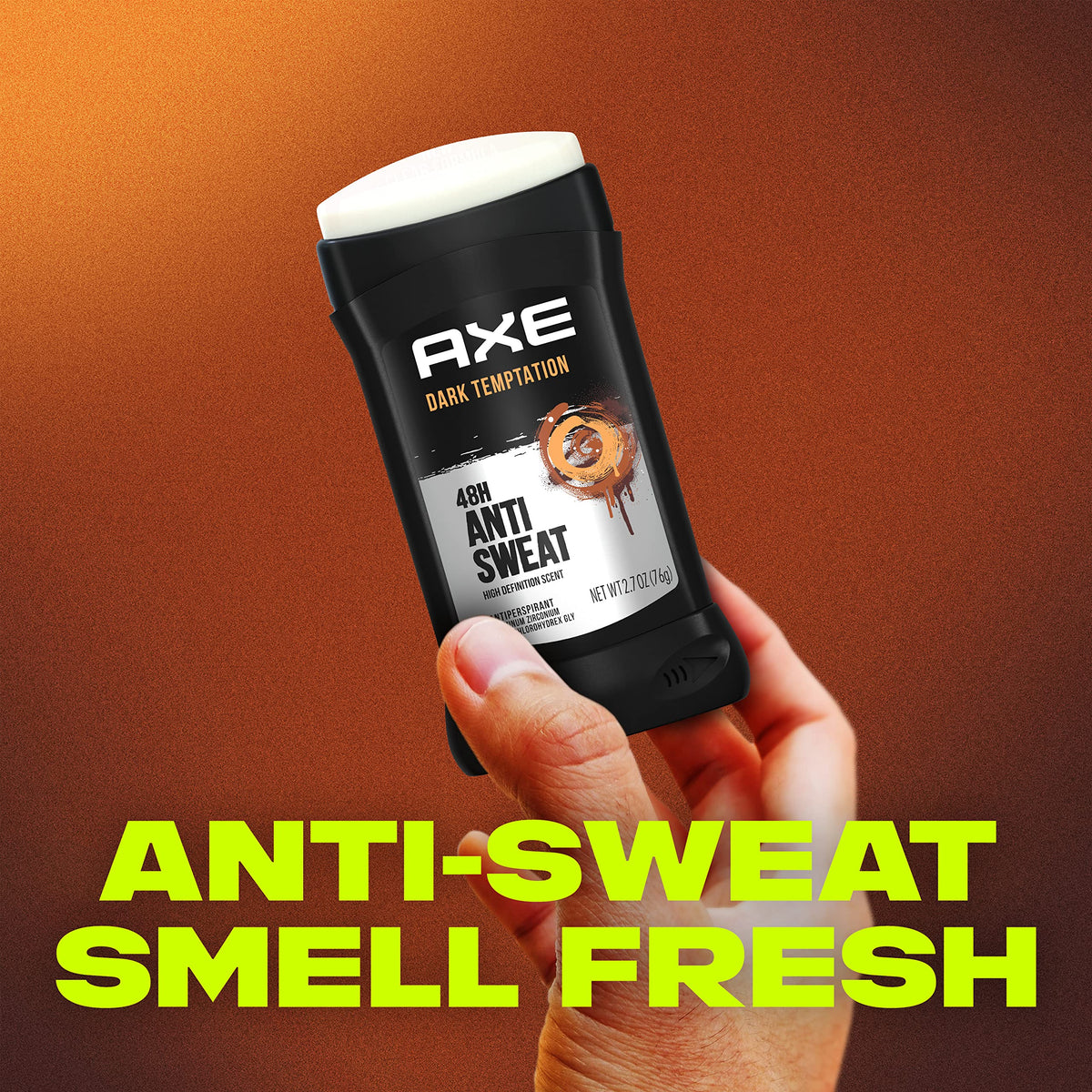 Experience AXE Antiperspirant Stick Dark Temptation, specially curated by Curat Cart for 48-hour anti-sweat protection. Smell fresh.