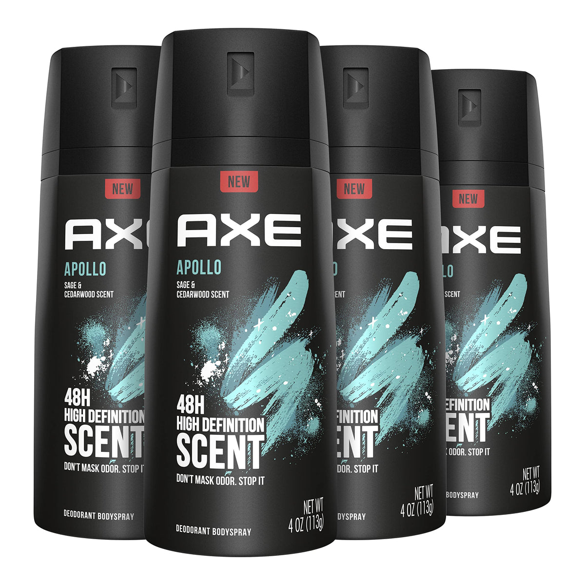 Authentic AXE Apollo Body Spray offers a 48-hour high definition scent with sage and cedarwood notes. 100% Genuine product.