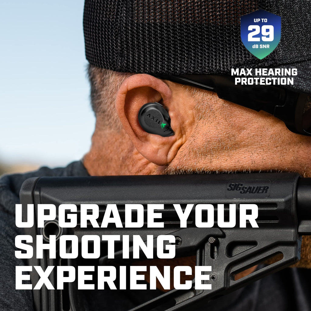 AXIL XCOR PRO Wireless Earbuds deliver 29 dB SNR for maximum hearing protection. 100% Authentic, available at Curat Cart in India.